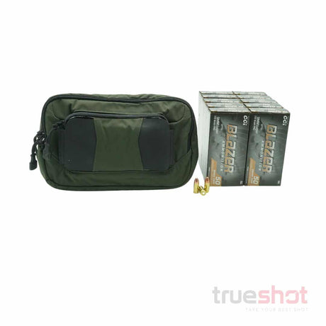 BUNDLE DEAL: Green Vertx Socp Tactical Fanny Pack and 500 Rounds of Ammo