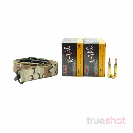 BUNDLE DEAL: Chocolate Chip Blue Force Gear Vickers QD Rifle Sling and 200 Rounds of Ammo