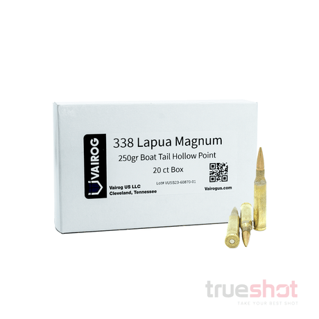 Vairog 338 Lapua Mag, 250 Grain, HPBT