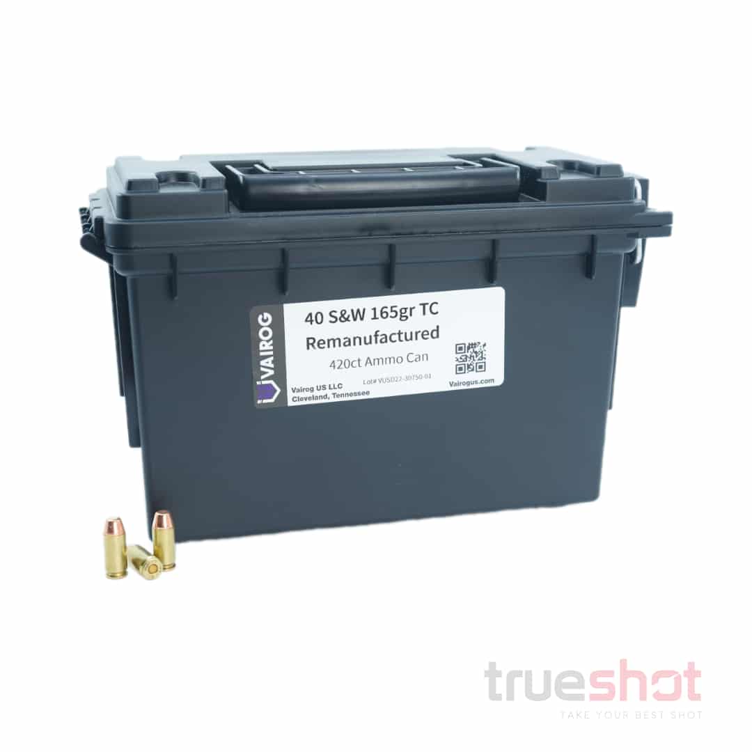 Vairog 40 S&W 165 grain reman ammo