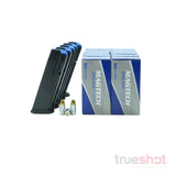 BUNDLE DEAL: 5 Black 18 Round Walther PDP Magazines and 500 Rounds of Ammo