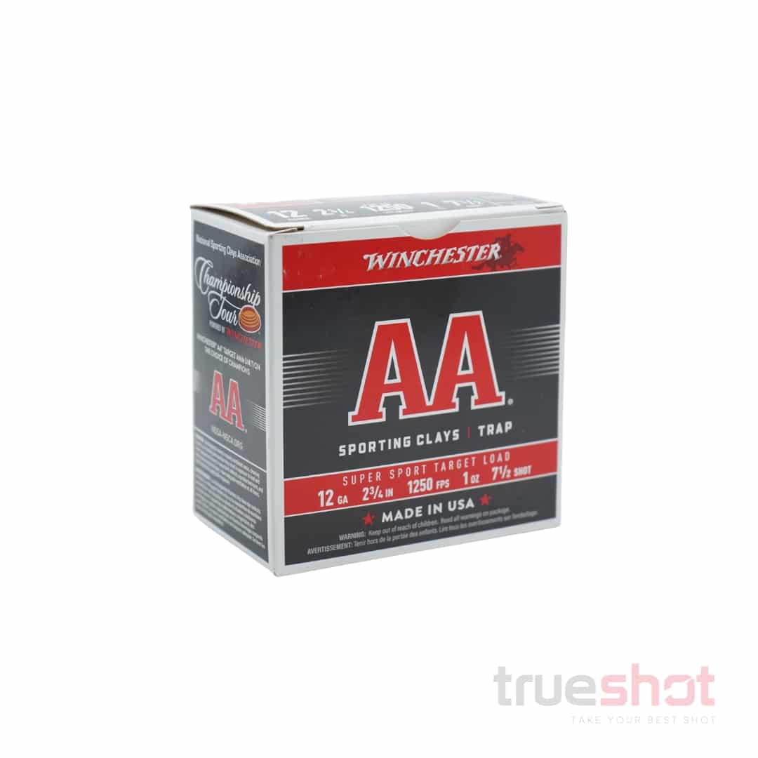 WINCHESTER – AA SUPER SPORT – 12 GAUGE – #7.5 SHOT – 2-3/4” – 1 OZ – 1250 FPS
