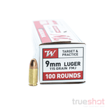 Winchester - 9mm - 115 Grain - FMJ - Bulk Pack