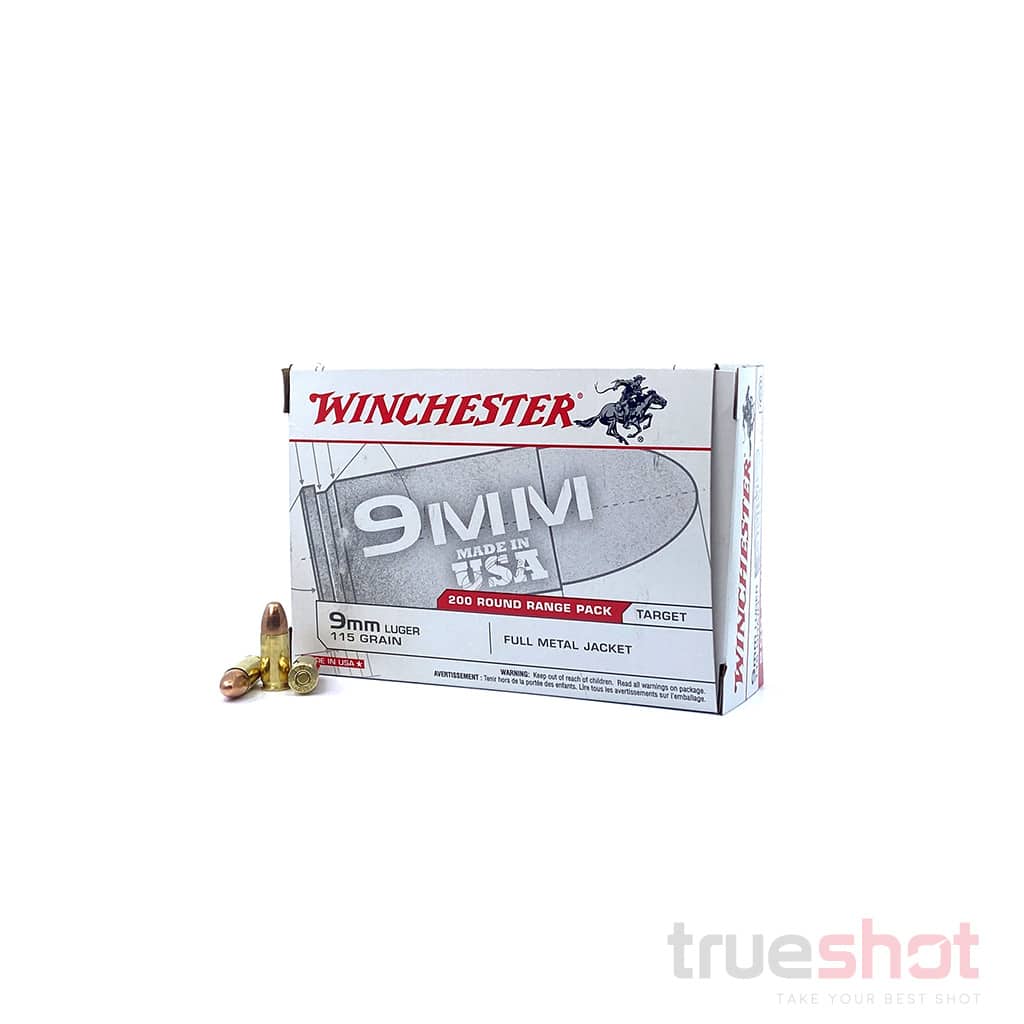 Winchester 9mm 115 Grain FMJ