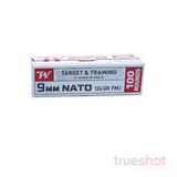 Winchester - NATO - 9mm - 124 Grain - FMJ - Bulk Pack