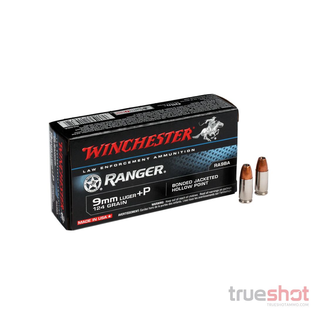 Winchester - Range - 9mm +P - 124 Grain - JHP