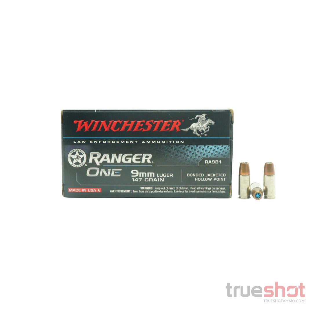 Winchester - Ranger - 9mm - 147 Grain - Bonded JHP