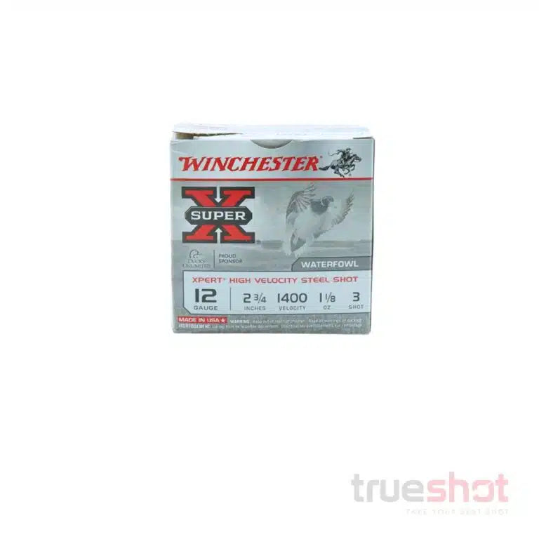 Winchester - Super-X High Velocity Steel - 12 Gauge - #3 Shot - 2.75" - 1-1/8 oz. - 1400 FPS