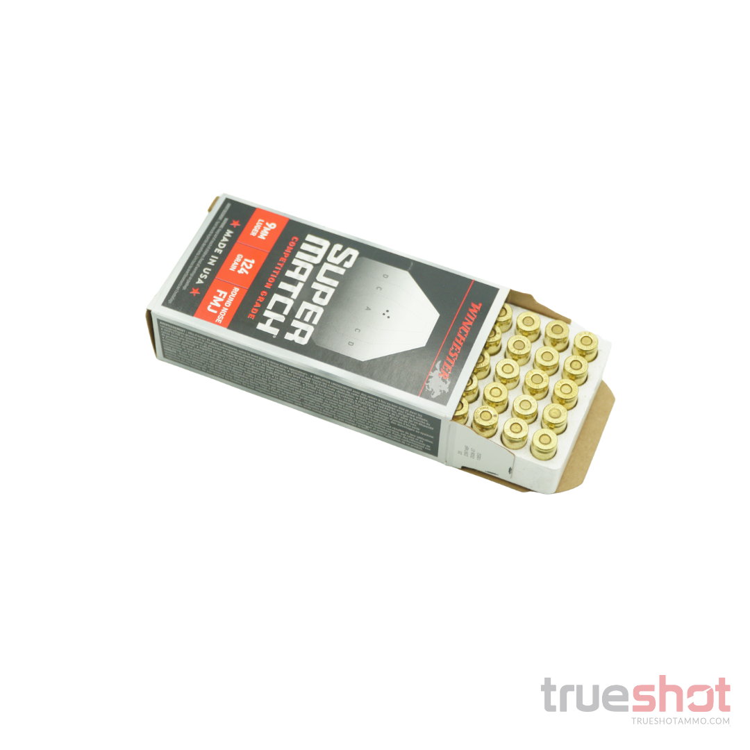 Winchester - Super Match - 9mm - 124 Grain - Round Nose