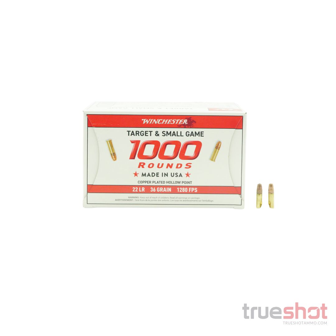 Winchester - Target & Small Game - 22 Long Rifle - 36 Grain - CPHP - 1000