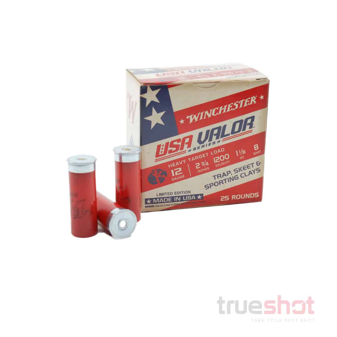Winchester - USA Valor - 12 Gauge - #8 Shot - 2-3/4_ - 1-1/8oz. - 1200 FPS