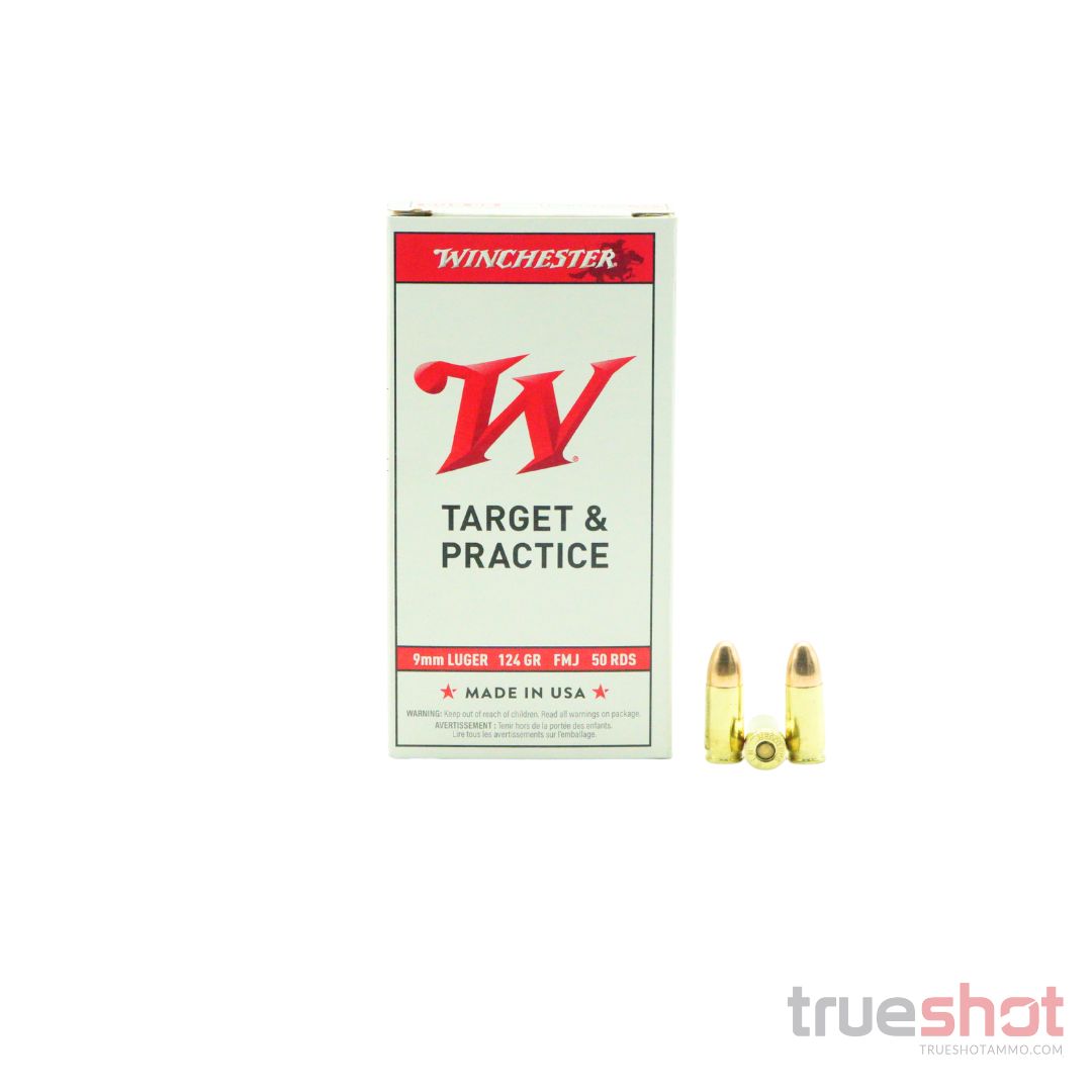 Winchester - USA White Box - 9mm Luger - 124 Grain - FMJ