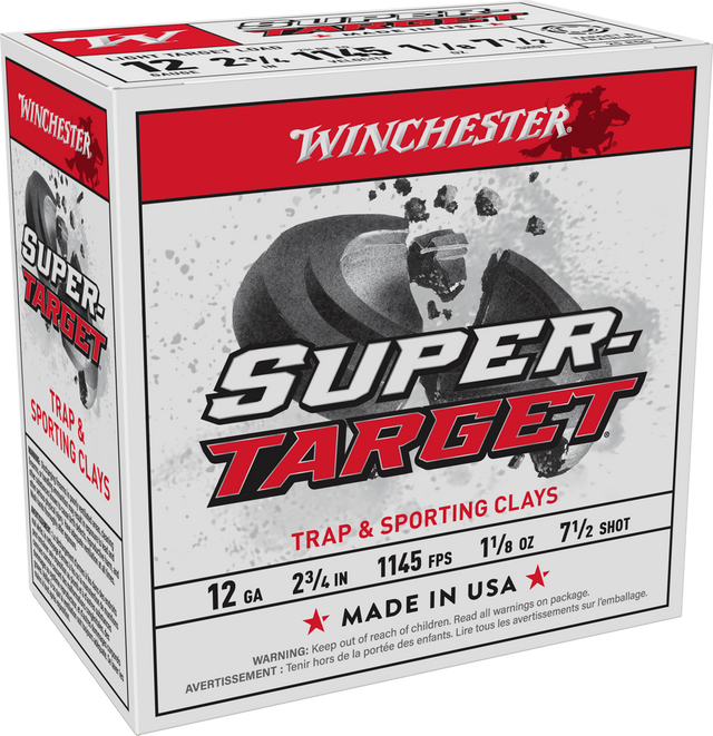 Winchester Super-Target shotgun shell 12 ga  7.5 shot size on sale at True Shot Ammo