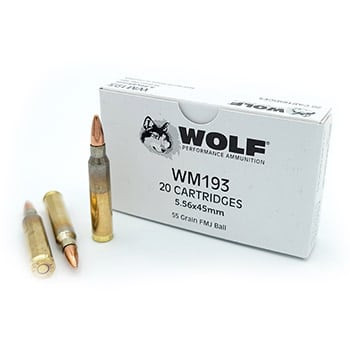 Wolf Ammunition - 5.56x45mm - 55 Grain - FMJ