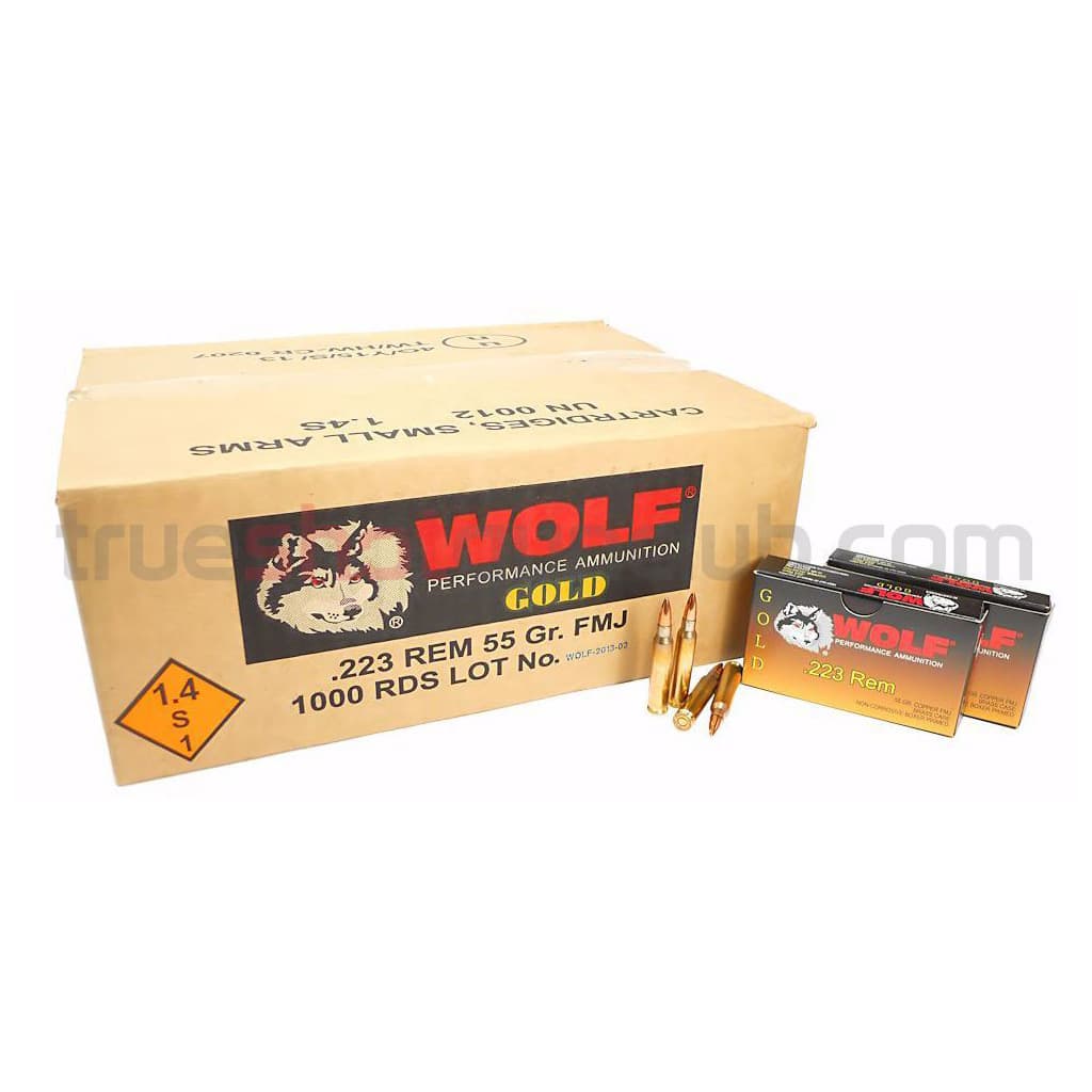 Wolf Ammunition - 223 Rem - 55 Grain - FMJ