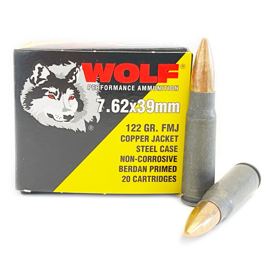 Wolf Ammunition - 7.62x39 - 122 Grain - FMJ