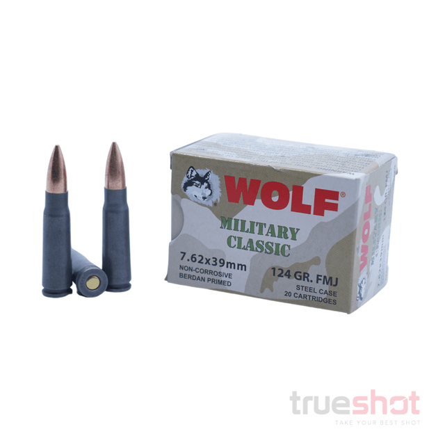 Wolf Ammunition - Military Classic - 7.62x39 - 124 Grain - FMJ