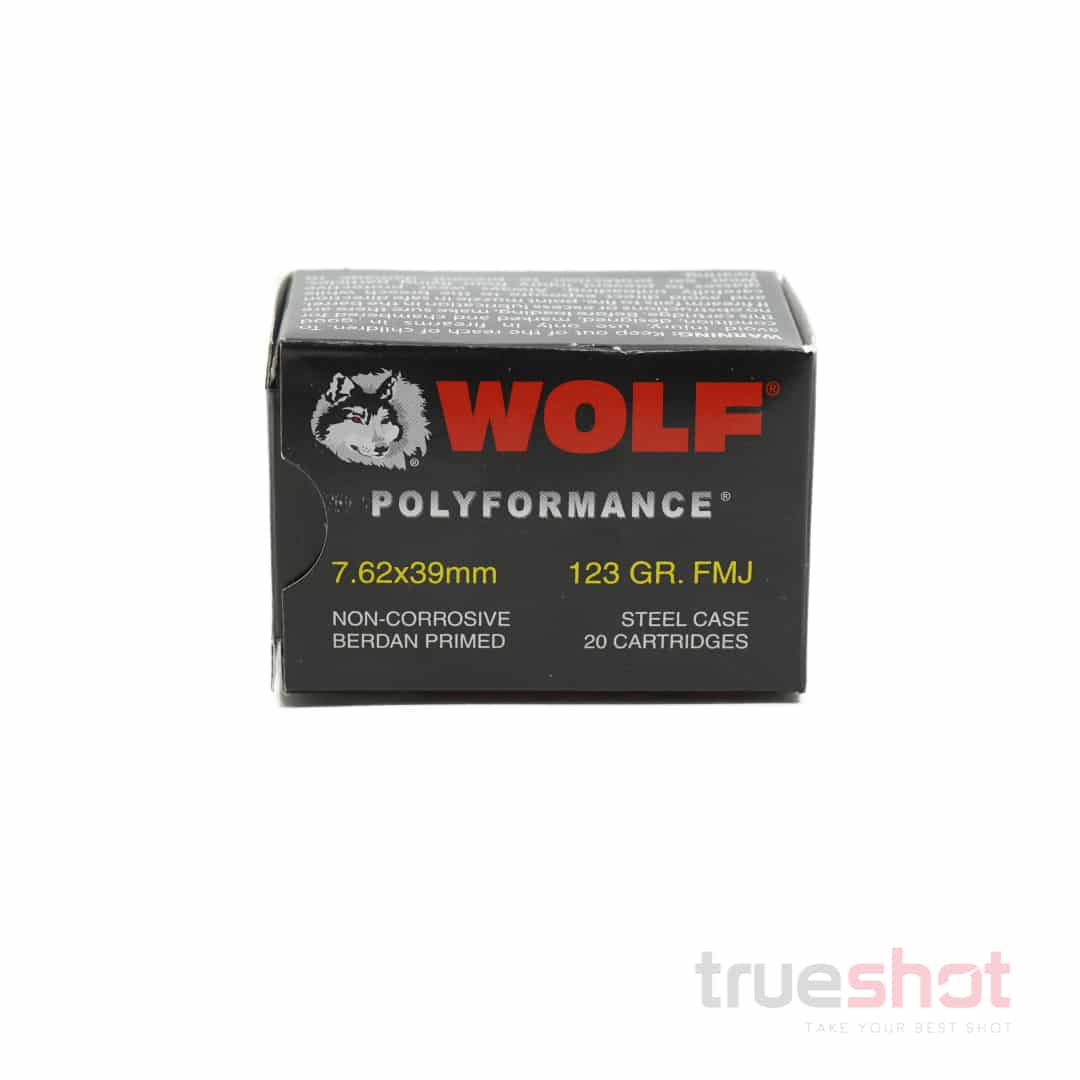 Wolf - Polyformance - 7.62x39 - 123 Grain - FMJ – True Shot Ammo