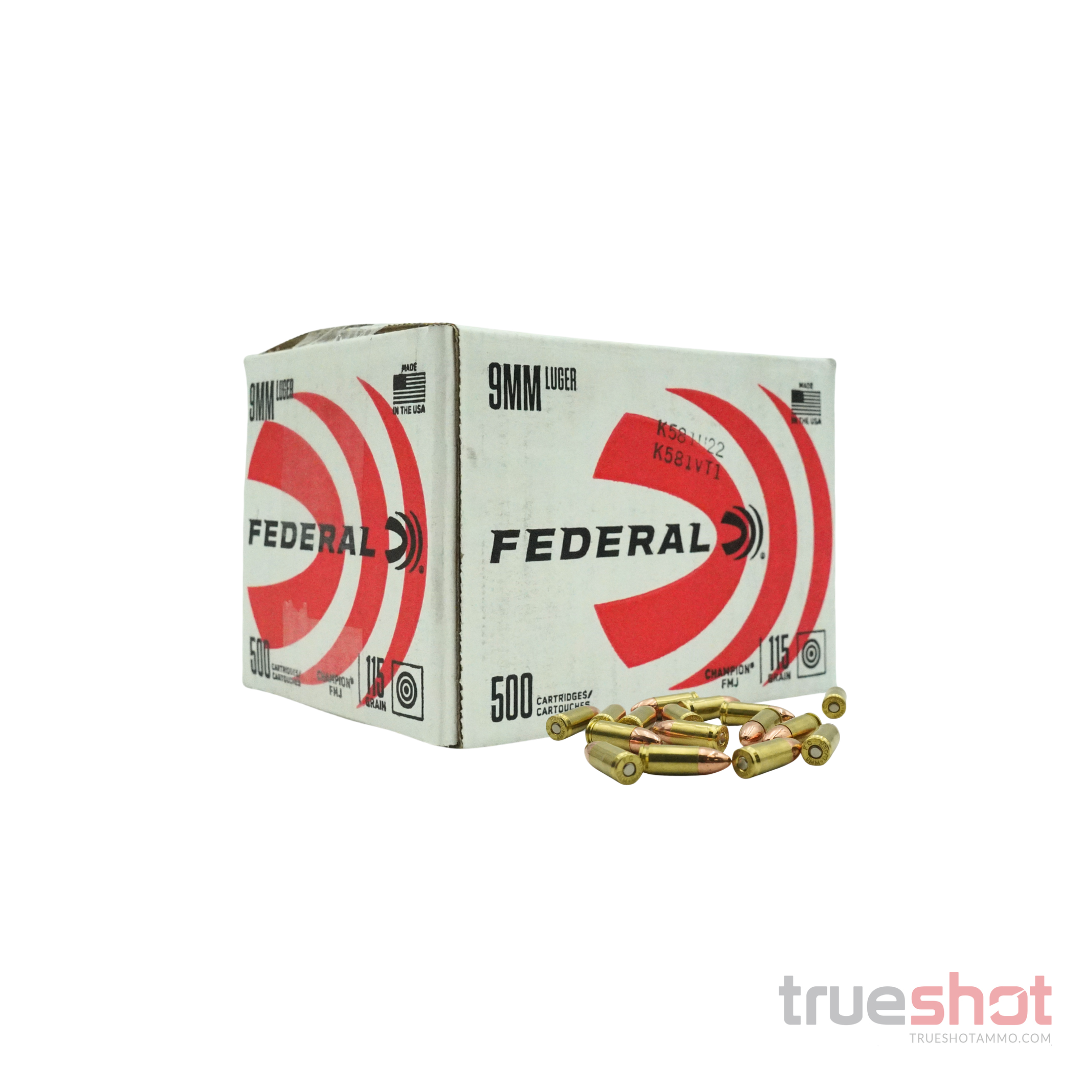 Federal - Champion Training - 9mm - 115 Grain - FMJ