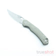 Giant Mouse ACE Jutland, Green, Canvas Micarta Satin, 3.3 Inch Blade Length