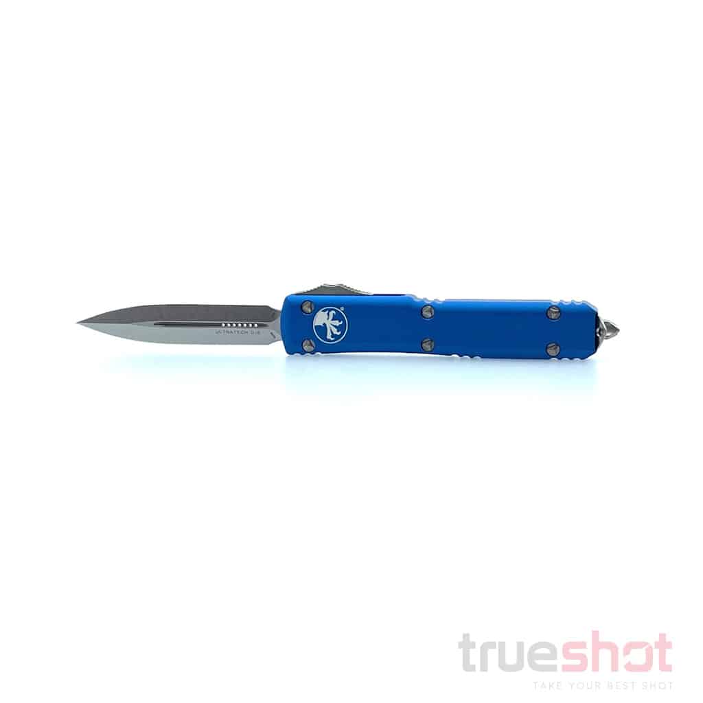 Microtech - 122-10BL - Ultratech - DE - Stonewash - Blue - Premium Steel - 3.35"