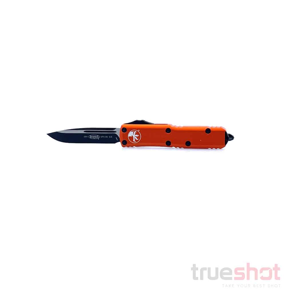 Microtech - 231-1OR - UTX-85 - SE - Black - Orange Aluminum - Premium Steel - 3.12"