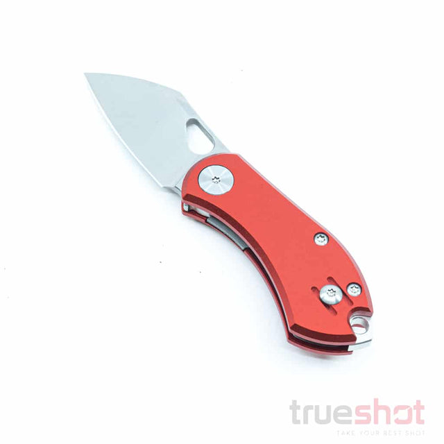 Giant Mouse ACE Nibbler, Red Aluminum, Satin, 1.9 Inch Blade Length