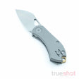 Giant Mouse ACE Nibbler, Titanium, Satin, 1.9 Inch Blade Length