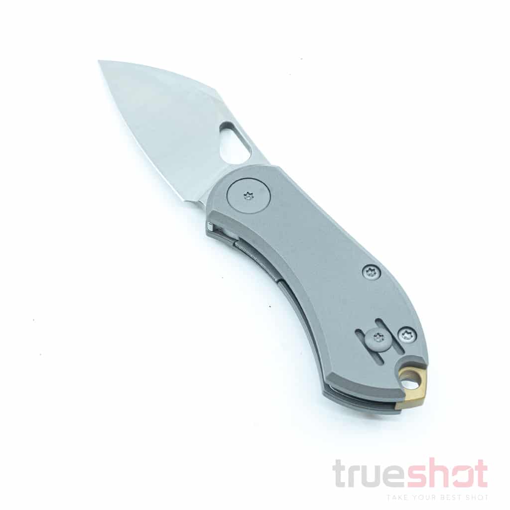 Giant Mouse ACE Nibbler, Titanium, Satin, 1.9 Inch Blade Length