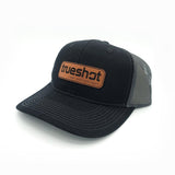 Trueshot Leather Brown Patch Hat Black