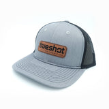 Trueshot Leather Brown Patch Hat Grey