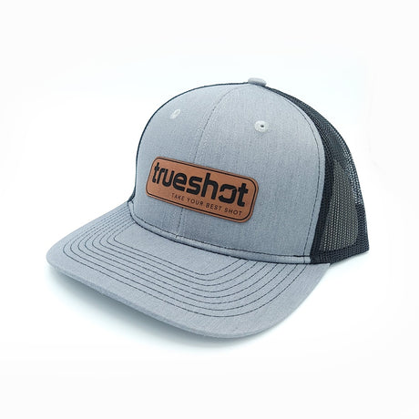 Trueshot Leather Brown Patch Hat Grey