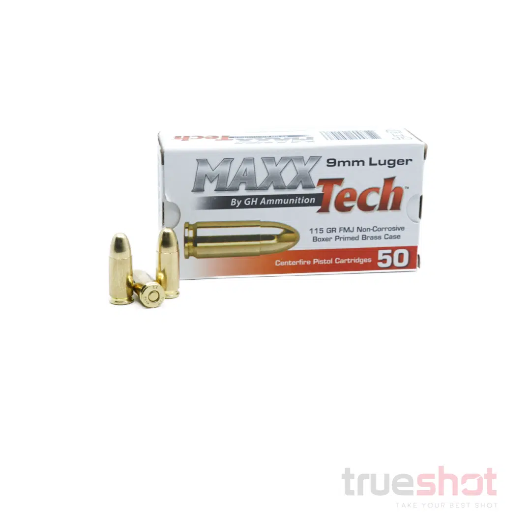 Maxxtech 9mm 115 Grain FMJ 1,000 rounds - $219.99