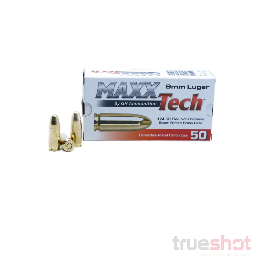 Maxxtech 9mm 124 Grain FMJ - 1,000 rounds $239.9 w Free Shipping