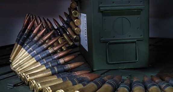 Lake City 50 BMG linked ammunition